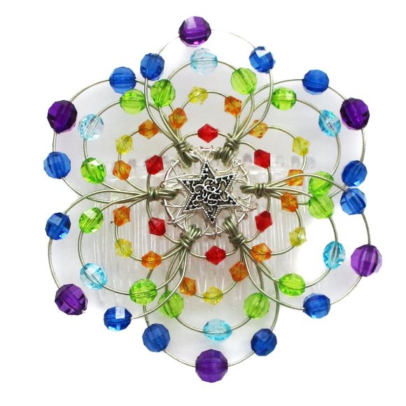 Women\'s Kippah/Yarmulke/Jewish Head Covering - Chakrah/Pride